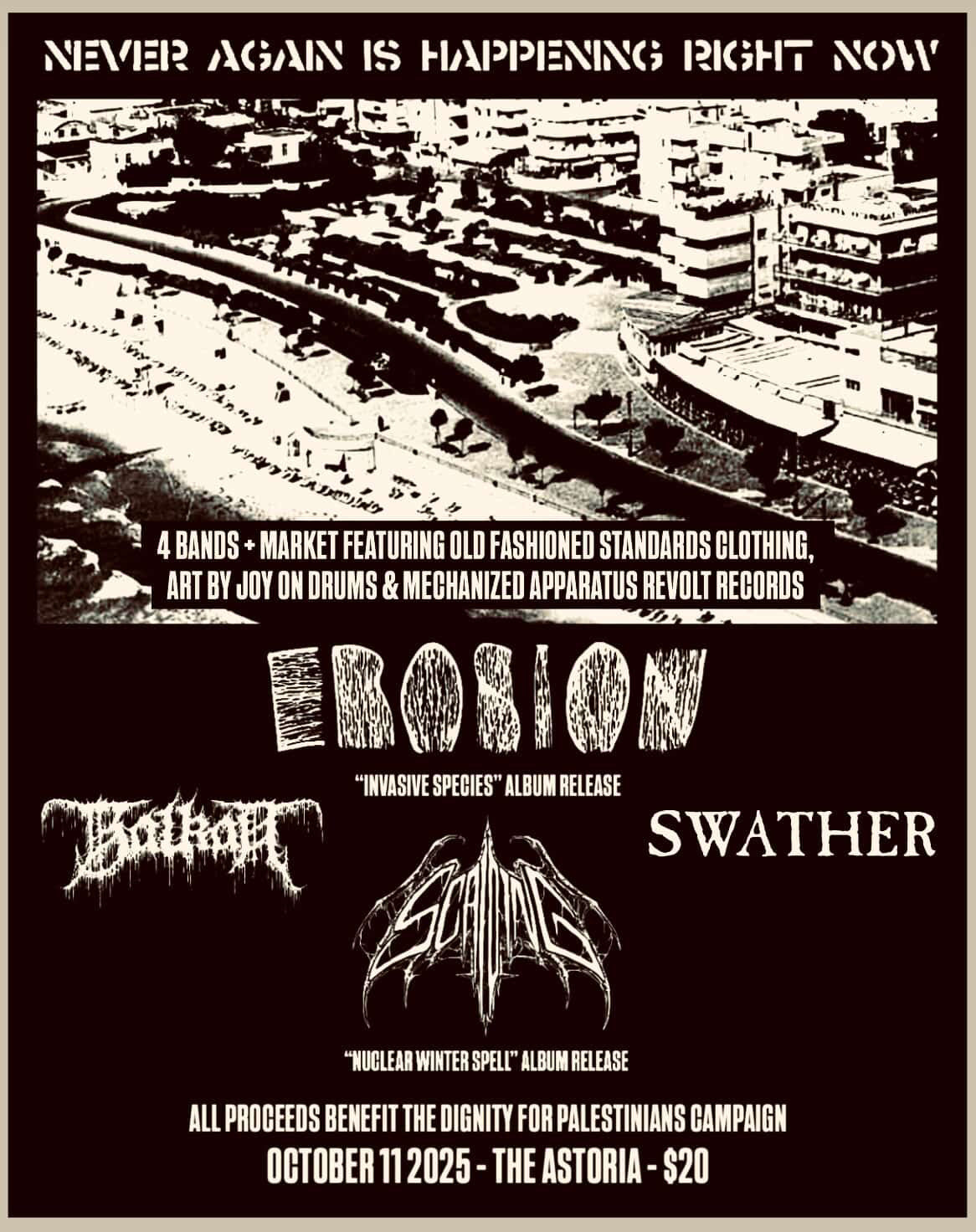SAT OCT 11: EROSION album release at Astoria